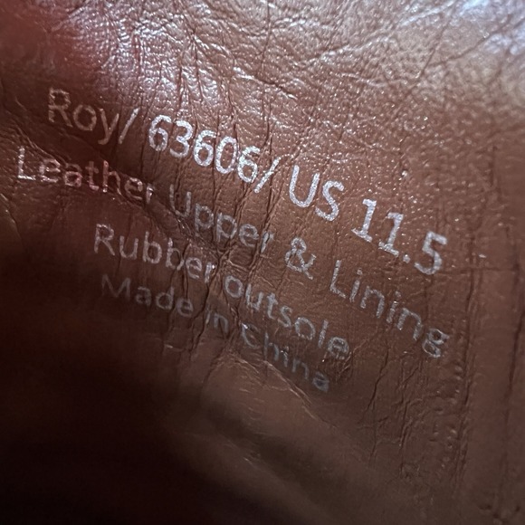 Warfield & Grand Men's Size 11.5 Wing Tip Oxfords Roy Brown Leather Dress Shoes - Picture 16 of 16